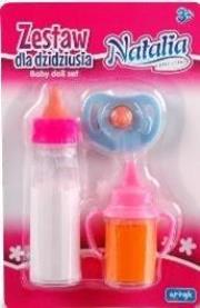 Opakowanie Zestaw dla dzidziusia 2 butelki+smoczek NATALIA