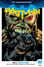 Batman Jestem Bane T. 3. Autor: David Finch, Miki Danny, Jordie Bellaire. Dadada.pl Okładka książki Batman Jestem Bane T. 3