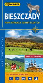 Opakowanie Bieszczady mapa atrakcji turystycznych