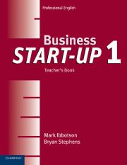 Business Start-Up 1 Teacher's Book. Autor: Ibbotson Mark, Stephens Bryan. Dadada.pl Okładka książki Business Start-Up 1 Teacher's Book