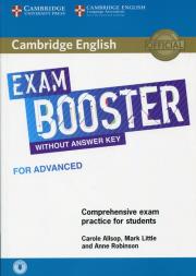 Cambridge English Exam Booster without answers key. Autor: Allsop Carole, Little Mark, Robinson Anne. Dadada.pl Okładka książki Cambridge English Exam Booster without answers key