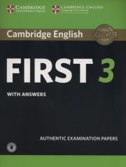 Opakowanie Cambridge English First 3 Student's Book with Answers with Audio