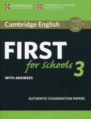 Opakowanie Cambridge English First for Schools 3 with answers