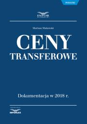 Okładka książki Ceny transferowe Dokumentacja w 2018 r.
