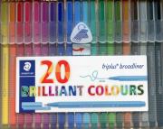 Opakowanie Cienkopis Triplus broadliner 0,8 mm 20 kolorów