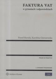 Faktura VAT w pytaniach i odpowiedziach. Autor: Gierszewska Karolina, Barnik Paweł. Dadada.pl Okładka książki Faktura VAT w pytaniach i odpowiedziach