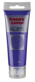 Okładka książki Farba akrylowa 75ml fioletowa HAPPY COLOR