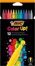 Flamastry Color UP 12 kolorów BIC. Wydawca: Bic. Dadada.pl Opakowanie Flamastry Color UP 12 kolorów BIC