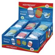Opakowanie Gumka uniwersalna KEYROAD Wave Display 24 sztuki mix