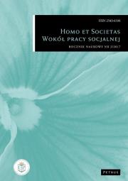 Homo et Societas. Wokół pracy socjalnej 2/2017. Autor: Stanek Katarzyna Małgorzata. Dadada.pl Okładka książki Homo et Societas. Wokół pracy socjalnej 2/2017