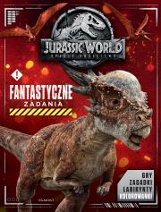 Jurassic World 2. Fantastyczne zadania. Autor: Katrina Pallant. Dadada.pl Okładka książki Jurassic World 2. Fantastyczne zadania
