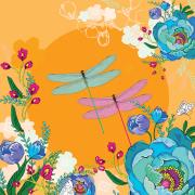 Okładka książki Karnet Swarovski kwadrat CL0704 Ważki