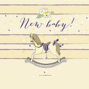 Opakowanie Karnet Swarovski kwadrat Narodziny konik na biegunach