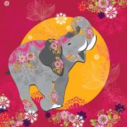 Opakowanie Karnet Swarovski kwadrat Słoń