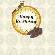 Opakowanie Karnet Swarovski kwadrat Urodziny Buty i zegarek