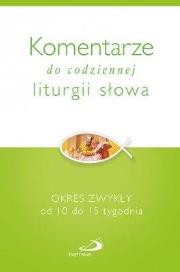 Okładka książki Komentarze do codz. liturgii słowa. Okres zwykły