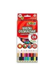Opakowanie Kredki ołówkowe trójkątne dwustronne Penmate Premium 12szt.24 kolory (TT7598)