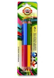 Opakowanie Kredki Omega Jumbo Duo 10 kolorów