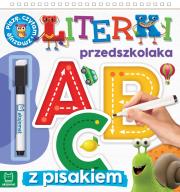 Literki przedszkolaka 5-6 lat, seria z pisakiem. Piszę, czytam i zmazuję. Autor: Opracowanie zbiorowe. Dadada.pl Okładka książki Literki przedszkolaka 5-6 lat, seria z pisakiem. Piszę, czytam i zmazuję