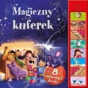 Magiczny kuferek. 8 czarownych dźwięków. Autor: Joyce Melanie, James Newman Gray (ilustr.). Dadada.pl Okładka książki Magiczny kuferek. 8 czarownych dźwięków