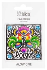 Opakowanie Magnes na lodówkę łowicka koguty FOLKSTAR