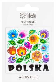 Opakowanie Magnes na lodówkę łowicki biały FOLKSTAR