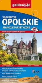 Mapa atrakcji tur. -Województwo Opolskie 1:190 000. Autor: Opracowanie zbiorowe. Dadada.pl Okładka książki Mapa atrakcji tur. -Województwo Opolskie 1:190 000