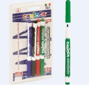 Markery tablicowe 4 kolory CARIOCA. Wydawca: Carioca. Dadada.pl Opakowanie Markery tablicowe 4 kolory CARIOCA