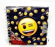 Okładka książki Pamiętnik spiralny z kłódką B Emoji DERFORM