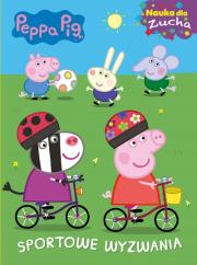 Okładka książki Peppa Pig. Nauka dla Zucha. Sportowe wyzwania od 18m.