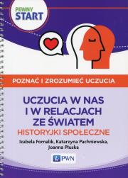 Pewny Start Poznać i zrozumieć uczucia Uczucia w nas i w relacjach ze światem Historyjki społeczne. Autor: Izabela Fornalik, Pachniewska Katarzyna, Płuska Joanna. Dadada.pl Okładka książki Pewny Start Poznać i zrozumieć uczucia Uczucia w nas i w relacjach ze światem Historyjki społeczne