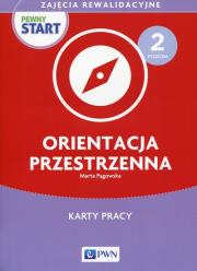 Okładka książki Pewny start Zajęcia rewalidacyjne Poziom 2 Orientacja przestrzenna Karty pracy
