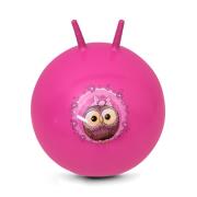 Opakowanie Piłka skacząca Little Owl 60cm różowa