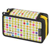 Opakowanie Piórnik 31 elem. potrójny Smileworld Rainbow Faces 0050015412