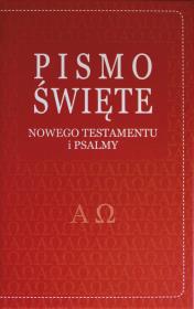 Okładka książki Pismo Św. Nowy Testament z psalmami (czerwone)