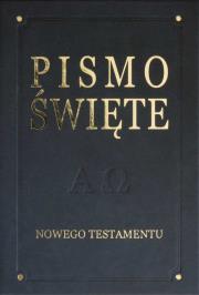 Pismo Święte Nowego Testamentu. Autor: ks. bp. Romaniuk Kazimierz. Dadada.pl Okładka książki Pismo Święte Nowego Testamentu