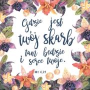 Opakowanie Podstawka korkowa - Gdzie jest skarb twój