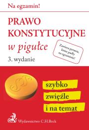 Okładka książki Prawo konstytucyjne w pigułce w3