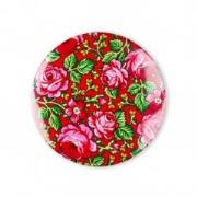 Opakowanie Przypinka mała - góralska czerwona 37 mm FOLKSTAR