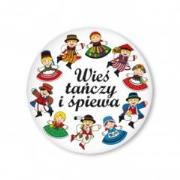 Opakowanie Przypinka mała -wieś tańczy i śpiewa 37mm FOLKSTAR