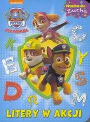 Okładka książki Psi Patrol. Nauka dla Zucha . Litery w akcji.od 18m.