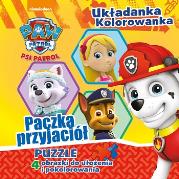 Okładka książki Psi Patrol.Paczka przyjaciół.Układanka-kolorowanka PUZZLE