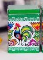 Opakowanie Puszka - koguty wycinanka FOLKSTAR