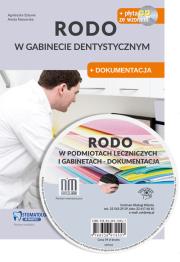 RODO w gabinecie dentystycznym z wzorami na płycie CD. Autor: Naworska Aneta, Sztuwe Agnieszka. Dadada.pl Okładka książki RODO w gabinecie dentystycznym z wzorami na płycie CD