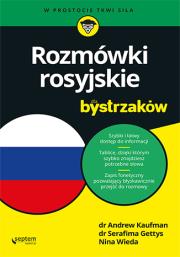 Rozmówki rosyjskie dla bystrzaków. Autor: Andrew D. Kaufman, Serafima Gettys, Wieda Nina. Dadada.pl Okładka książki Rozmówki rosyjskie dla bystrzaków