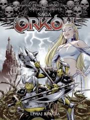 Saga Orków 1 Dwaj bracia. Autor: Michael Peinkofer, Bratenstein Jan. Dadada.pl Okładka książki Saga Orków 1 Dwaj bracia