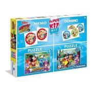 Opakowanie Super Kit Puzzle 2x30 + Memo + Domino Mickey and the Roadster Racers