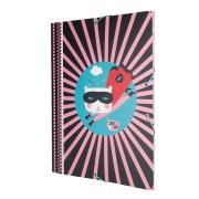 Opakowanie Teczka A4 cienka z gumką Super Heroes róż