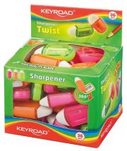 Opakowanie Temperówka z gumką KEYROAD Twist Display 36 sztuk mix