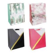 Okładka książki Torby prezentowe 18x23 pastelowo-złoto op. 12szt